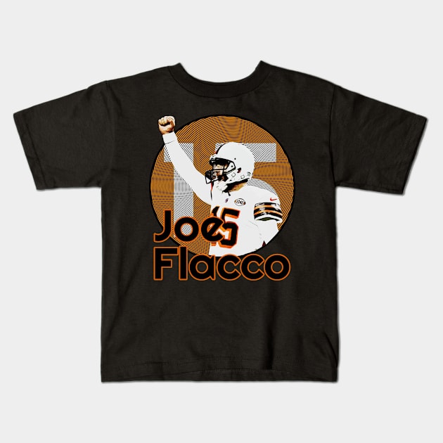 Joe 15 Flacco Browns Kids T-Shirt by mnd_Ξkh0s